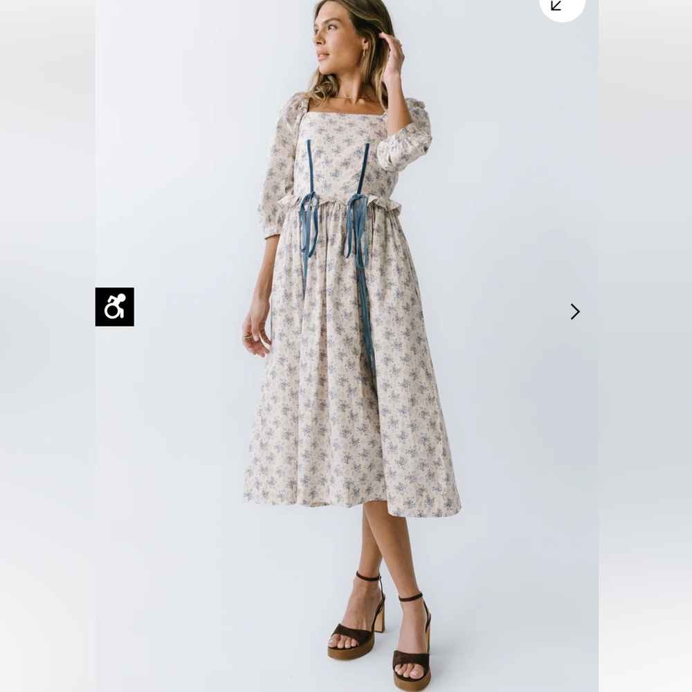 BOHME Gloria Floral Midi Dress